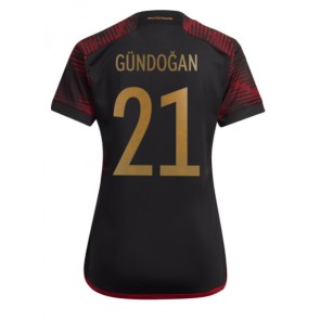 Tyskland Ilkay Gundogan #21 Udebanetrøje Dame VM 2022 Kort ærmer